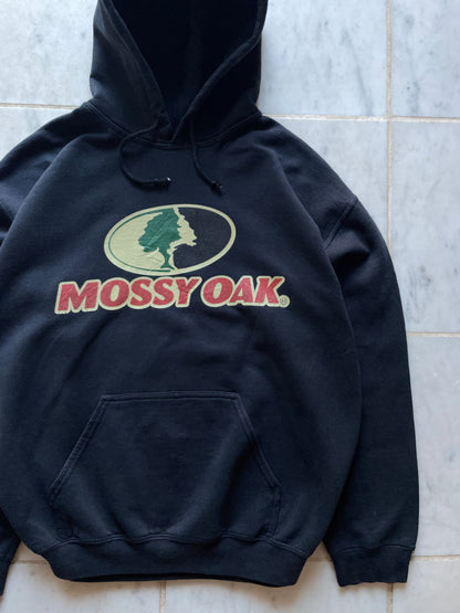 MOSSY OAK BLACK HOODIE - MEDIUM