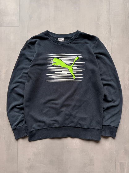 VINTAGE PUMA BLACK SWEATER - S