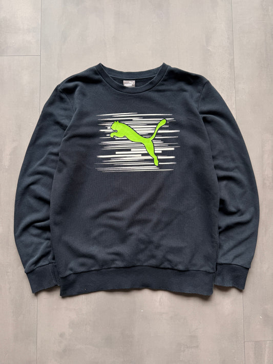 VINTAGE PUMA BLACK SWEATER - S