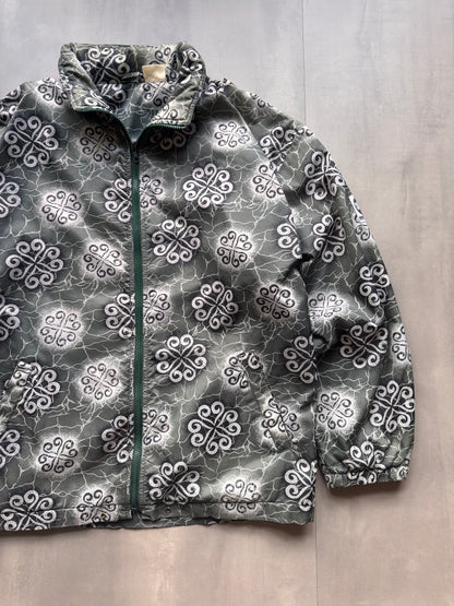 VINTAGE PRINT FLEECE LINED JACKET - XL