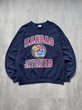 VINTAGE KANSAS JAYHAWKS NAVY SWEATER - L