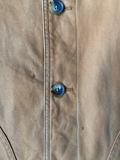 VINTAGE LANDS END TAN JACKET - L