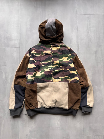 CARHARTT REWORKED CAMO PATTERN ACTIVE JACKET - M