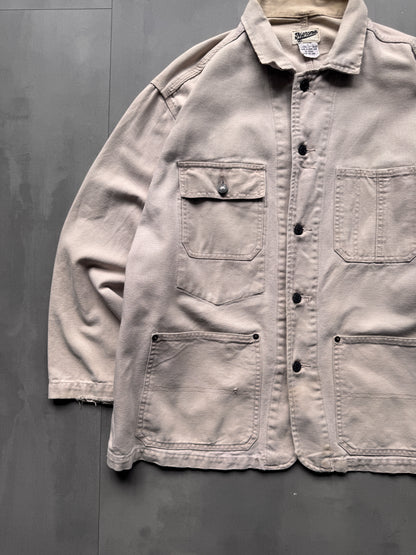VINTAGE BEIGE WORKWEAR SHIRT - L