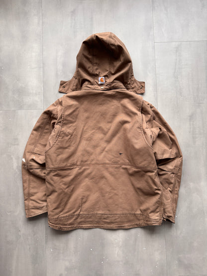 VINTAGE CARHARTT BROWN FULLSWING WORK JACKET - L