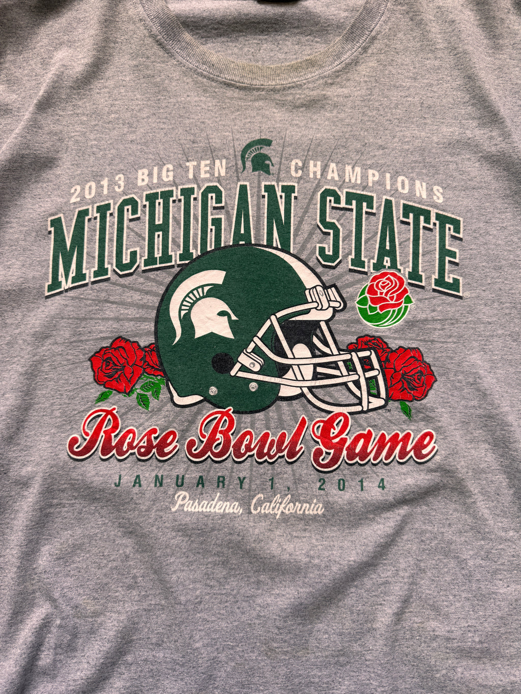 VINTAGE MICHIGAN STATE GREY TEE - XL