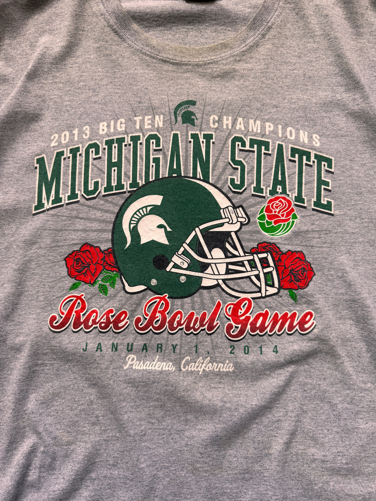VINTAGE MICHIGAN STATE GREY TEE - XL