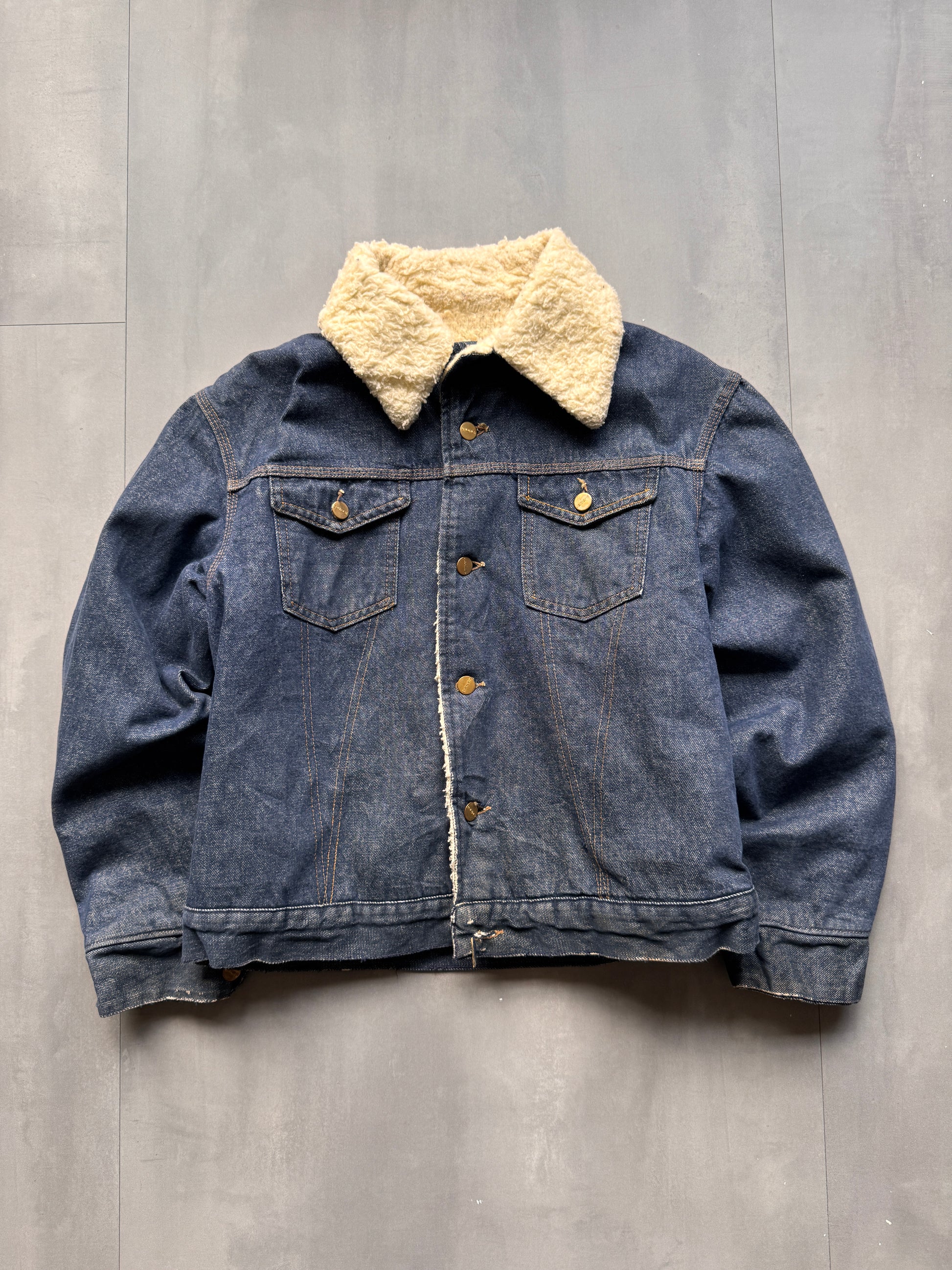 VINTAGE CARHARTT DENIM SHERPA LINED JACKET S1