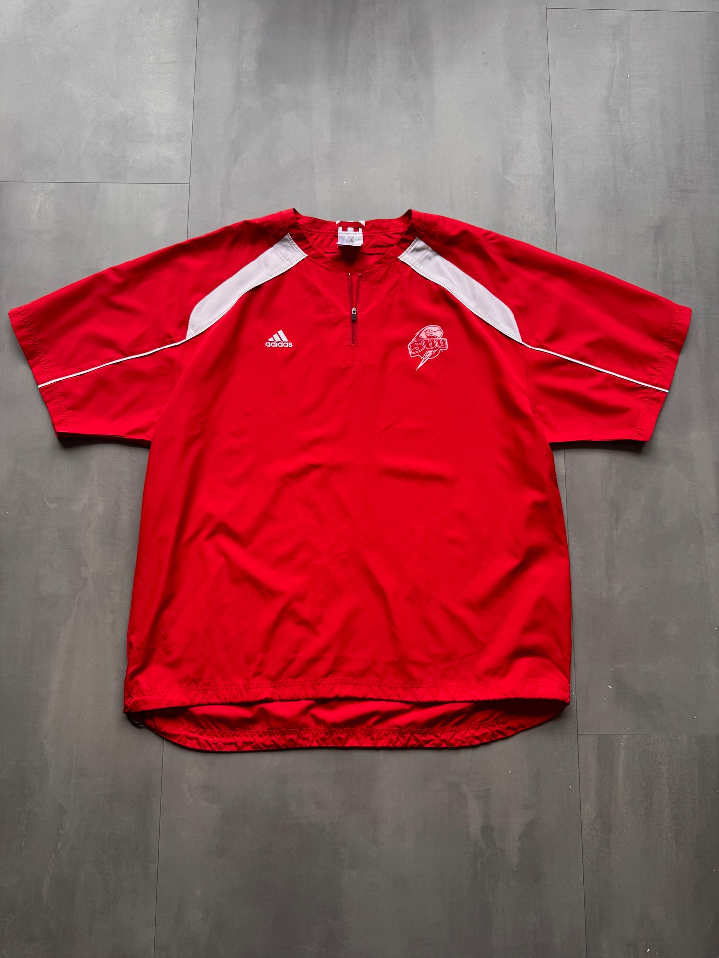 VINTAGE ADIDAS SOUTHERN UTAH UNIVERSITY RED SPORT TEE - XL