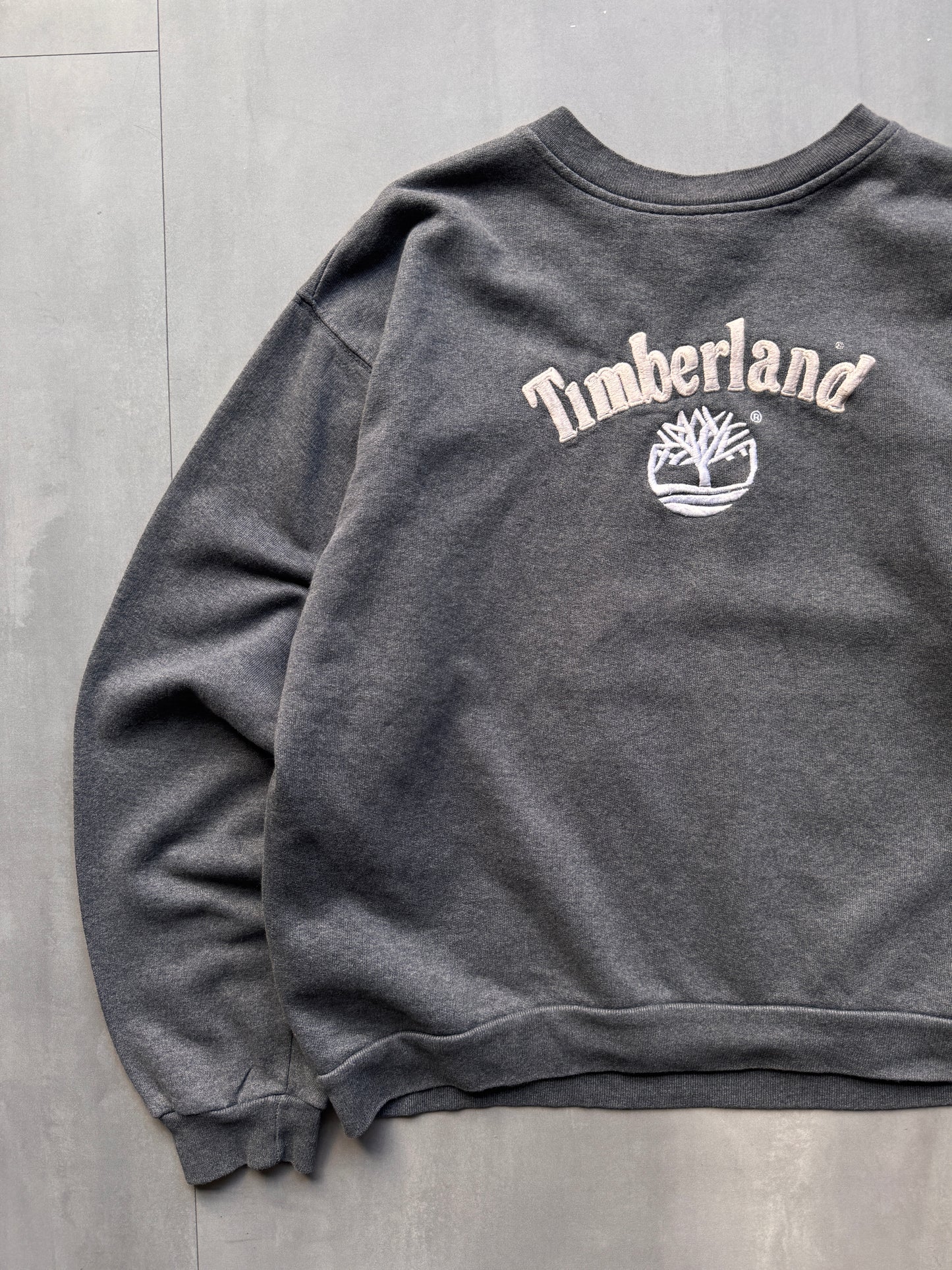 VINTAGE TIMBERLAND GREY SWEATER - S