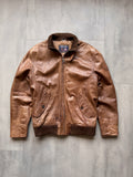VINTAGE RIVERWOOD BROWN LEATHER JACKET - L