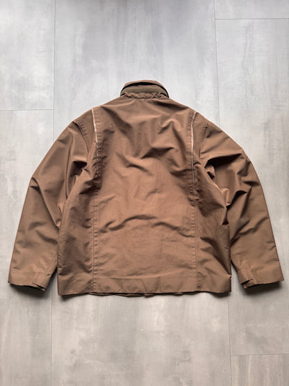 VINTAGE UPS BROWN WORK JACKET - L
