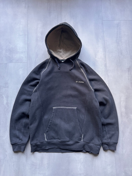 VINTAGE COLUMBIA GREY/BROWN HOODIE - S