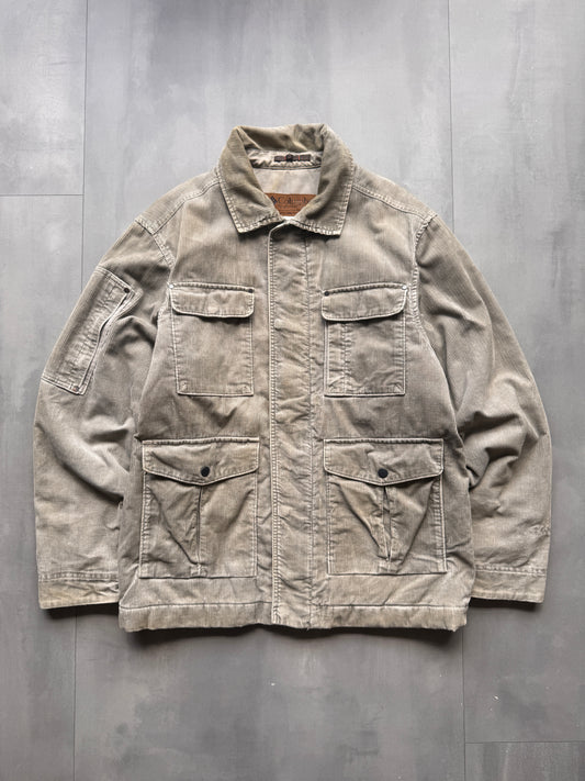 VINTAGE COLUMBIA CORDUROY BEIGE JACKET - M