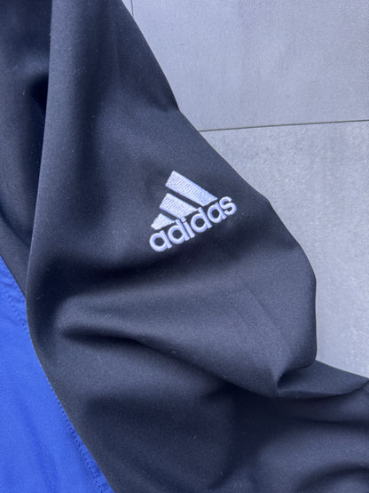 VINTAGE ADIDAS CHATEAU WHISTLER BLUE/BLACK WINDBREAKER - XXL