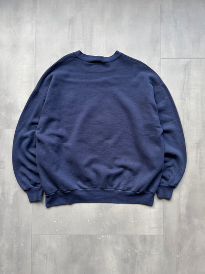 VINTAGE KANSAS JAYHAWKS NAVY SWEATER - L