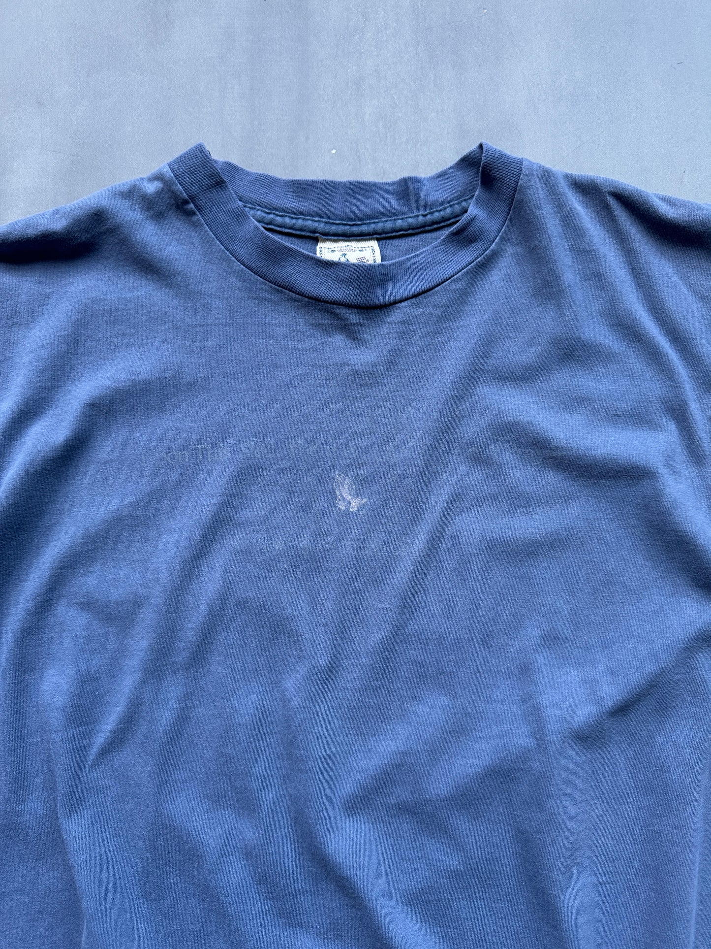 VINTAGE HOLY SHIT BLUE T-SHIRT - XL