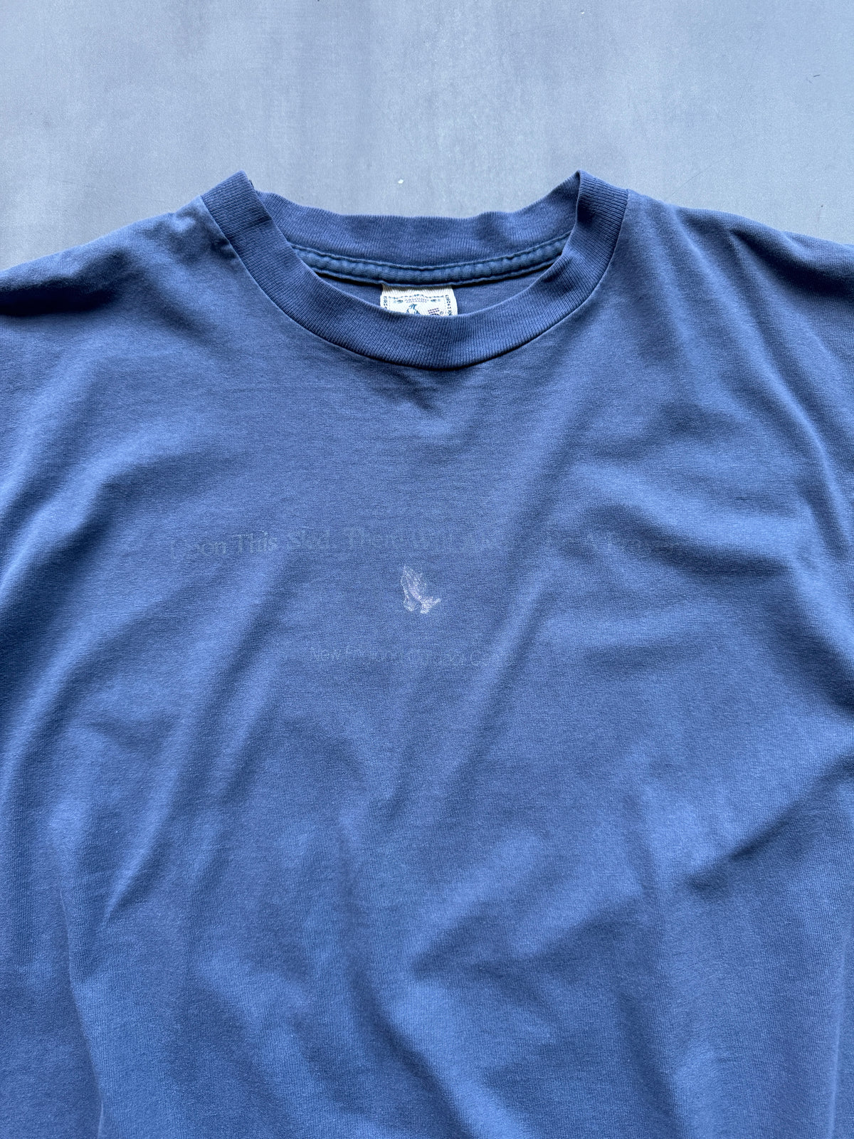 VINTAGE HOLY SHIT BLUE T-SHIRT - XL