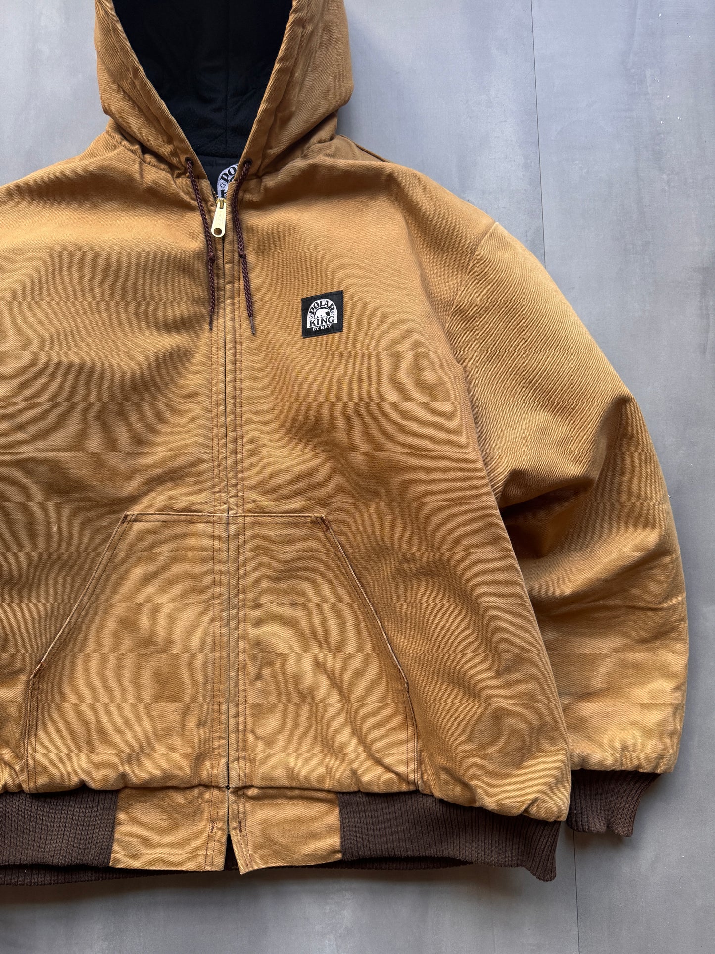 VINTAGE POLAR KING TAN ACTIVE JACKET - XL