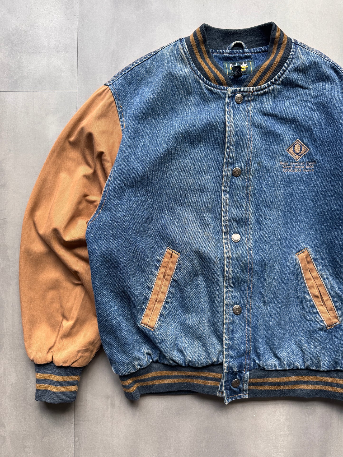 VINTAGE DUNBROOKE BASEBALL JACKET - M