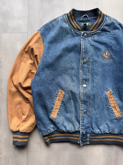 VINTAGE DUNBROOKE BASEBALL JACKET - M