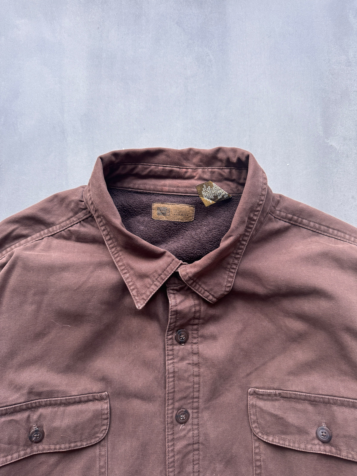 VINTAGE BROWN LINED WORKWEAR JACKET - XXL