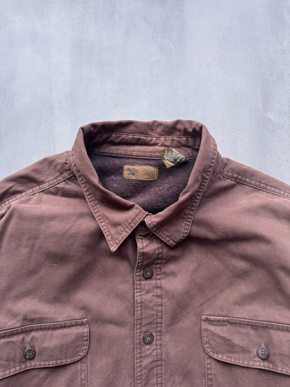 VINTAGE BROWN LINED WORKWEAR JACKET - XXL