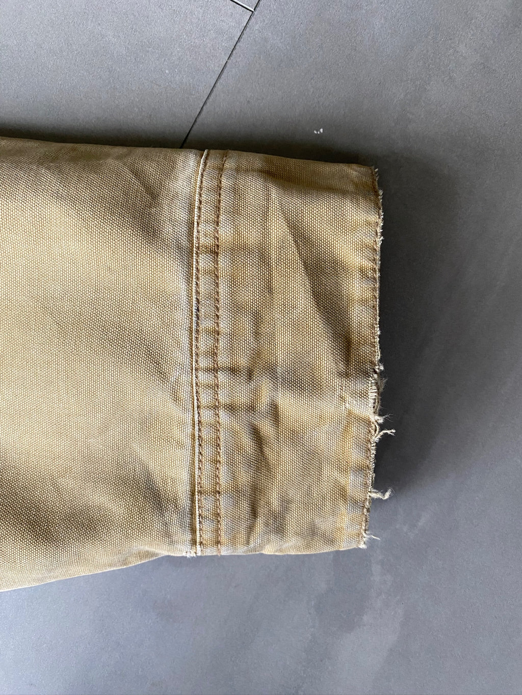 VINTAGE AMERICAN EAGLE TAN DETROIT JACKET - L