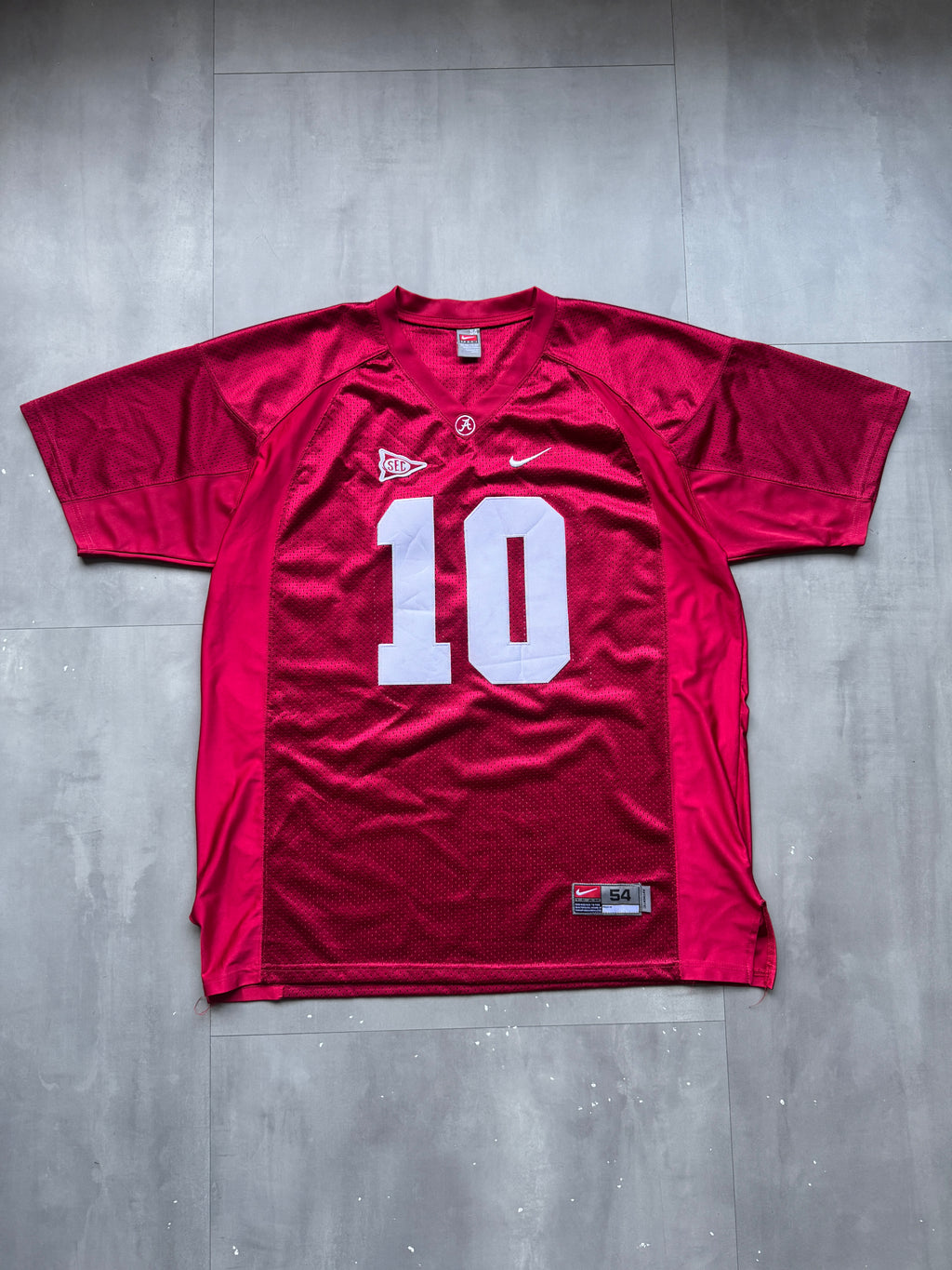 VINTAGE NIKE ALABAMA CRIMSON TIDE MCCARRON RED JERSEY - XXL