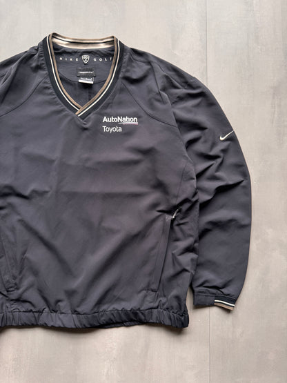 VINTAGE NIKE GOLF TOYOTA BLACK WINDBREAKER - M