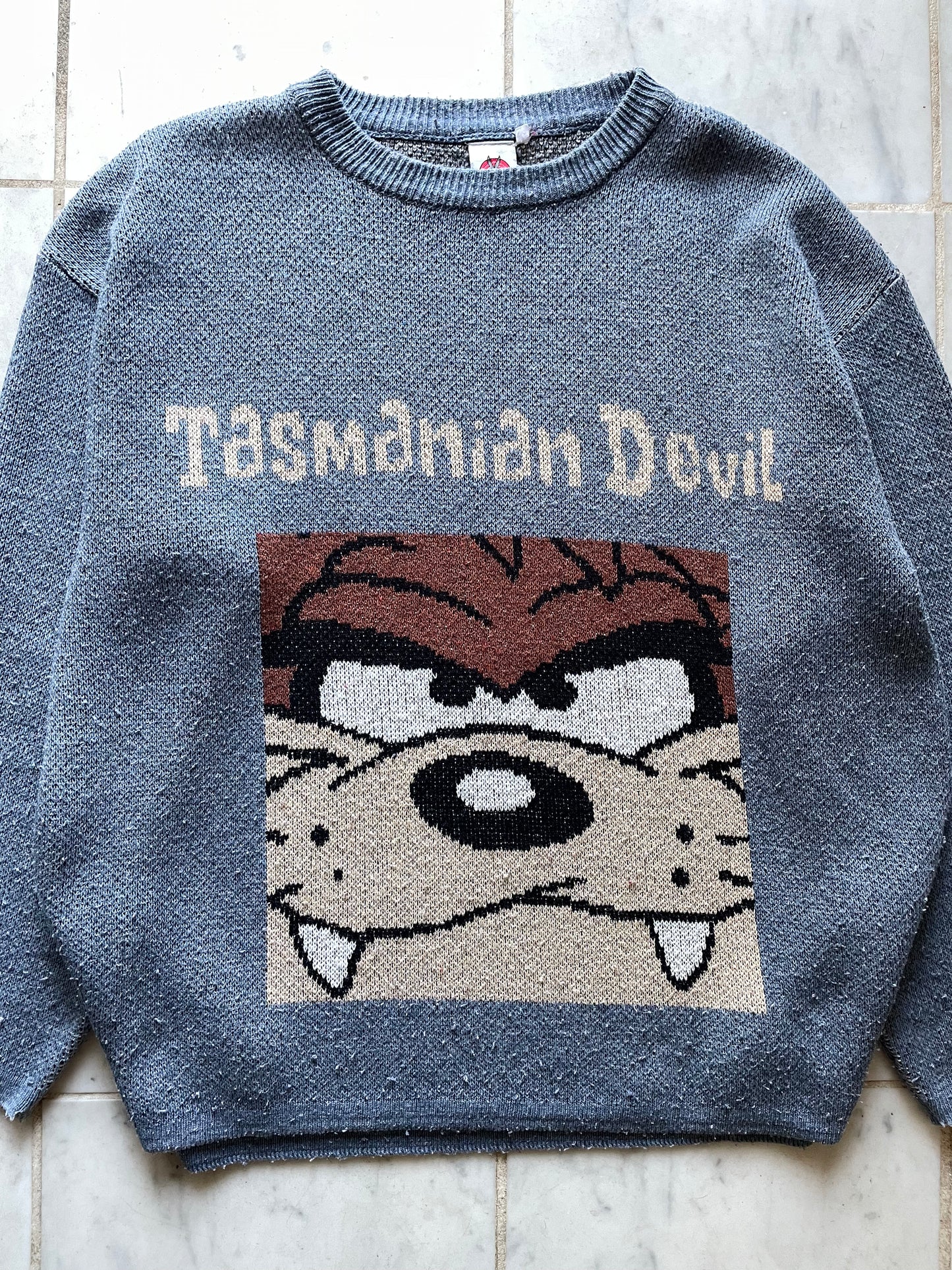 LOONEY TUNES TASMANIAN DEVIL KNIT JUMPER - XLARGE