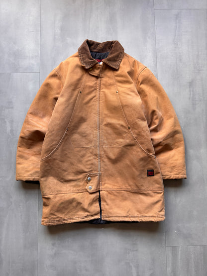 VINTAGE TOUGH DUCK TAN WORK JACKET - M