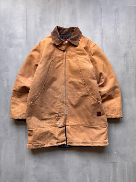 VINTAGE TOUGH DUCK TAN WORK JACKET - M