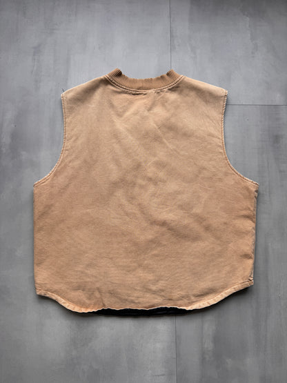 VINTAGE DICKIES TAN WORK GILET - XLARGE