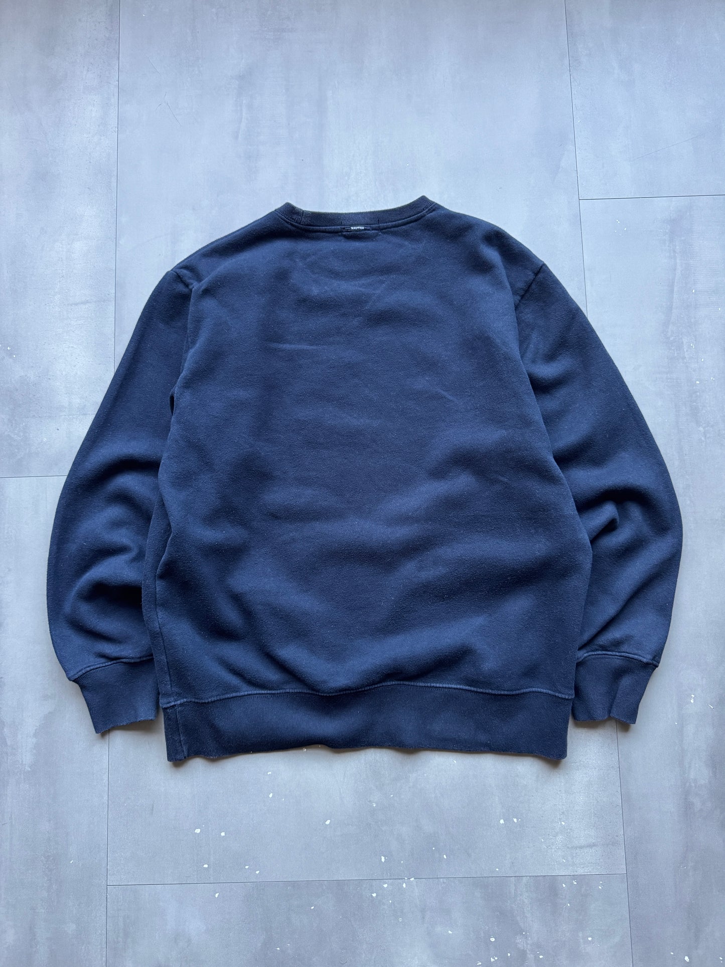 VINTAGE NAUTICA NAVY SWEATER - M