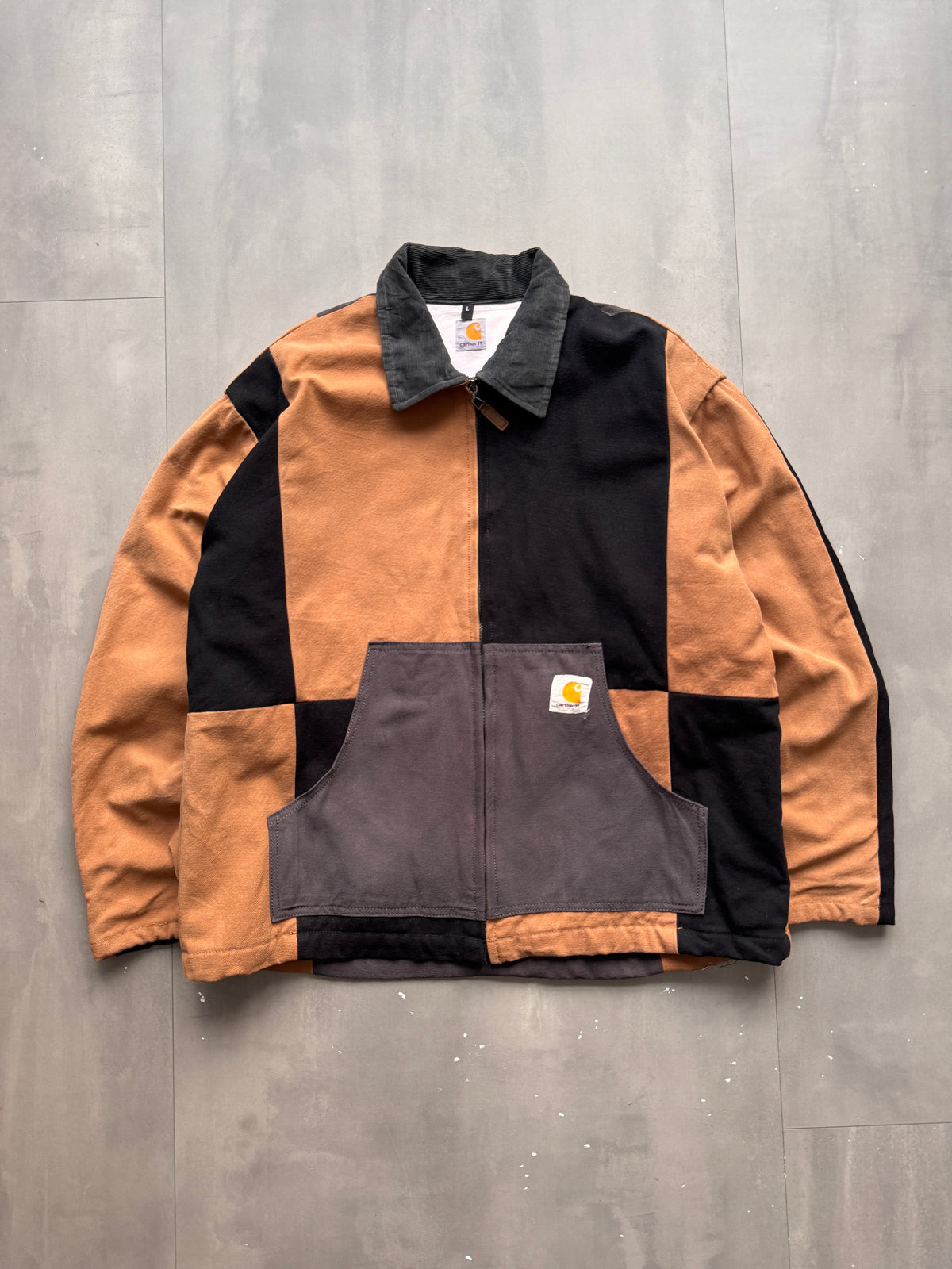 VINTAGE REWORKED CARHARTT MULTICOLOR DETROIT JACKET - L