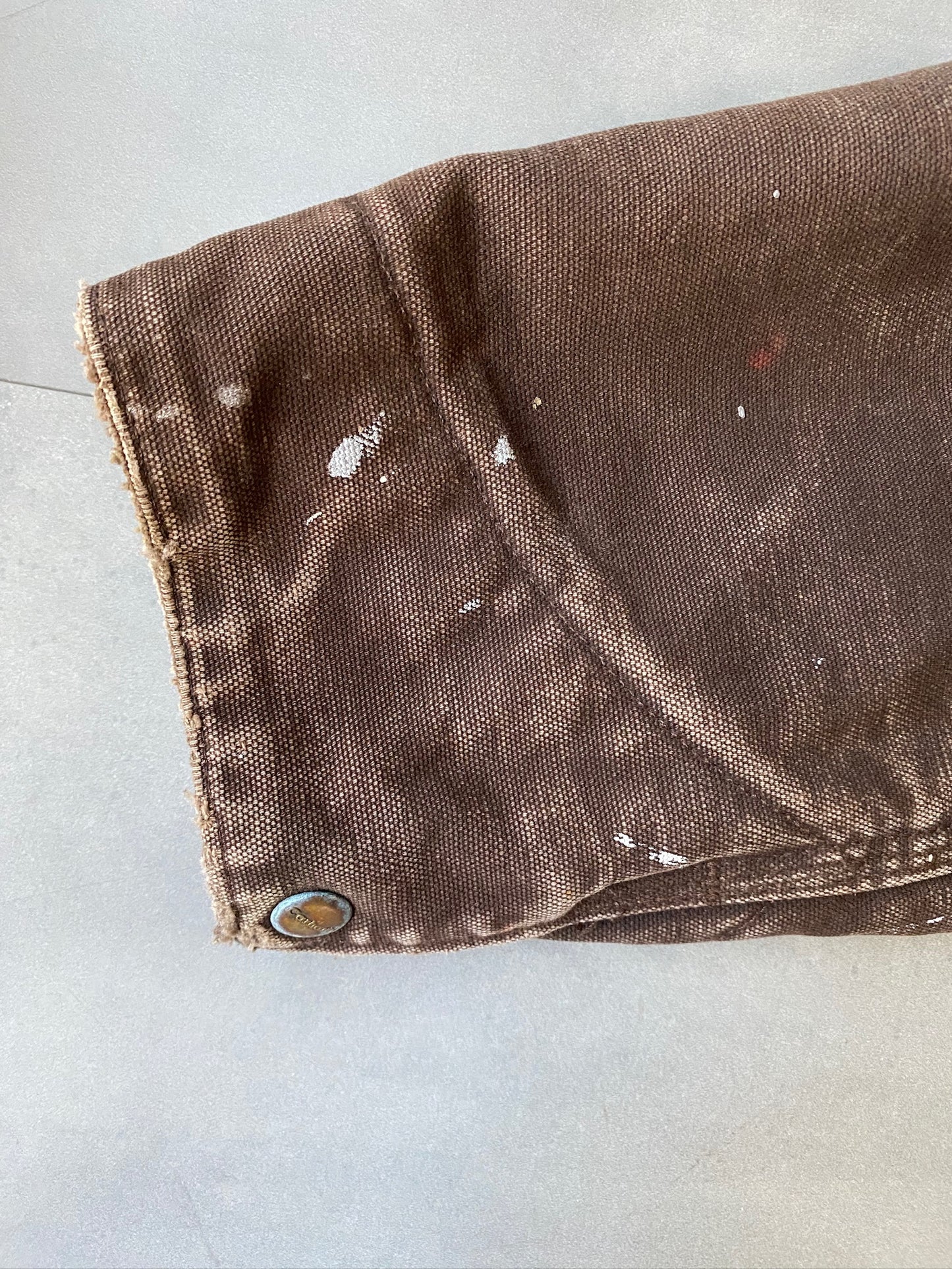 VINTAGE CARHARTT BROWN DETROIT JACKET - L