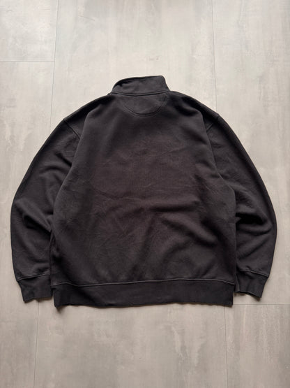 VINTAGE JANSPORT VANDERBILT UNIVERSITY BLACK 1/4 ZIP SWEATER - XL