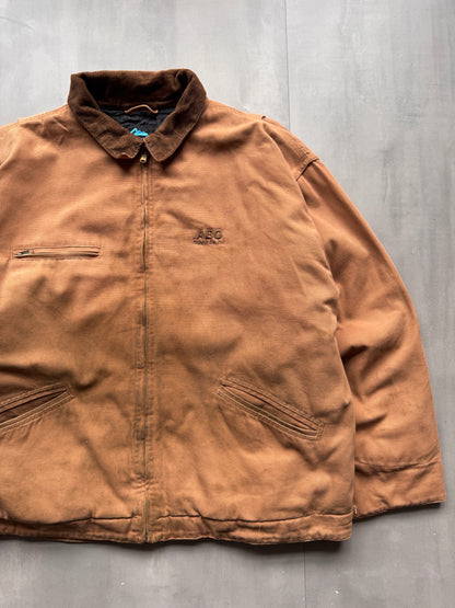 VINTAGE TRI-MOUNTAIN TAN DETROIT JACKET - XXL