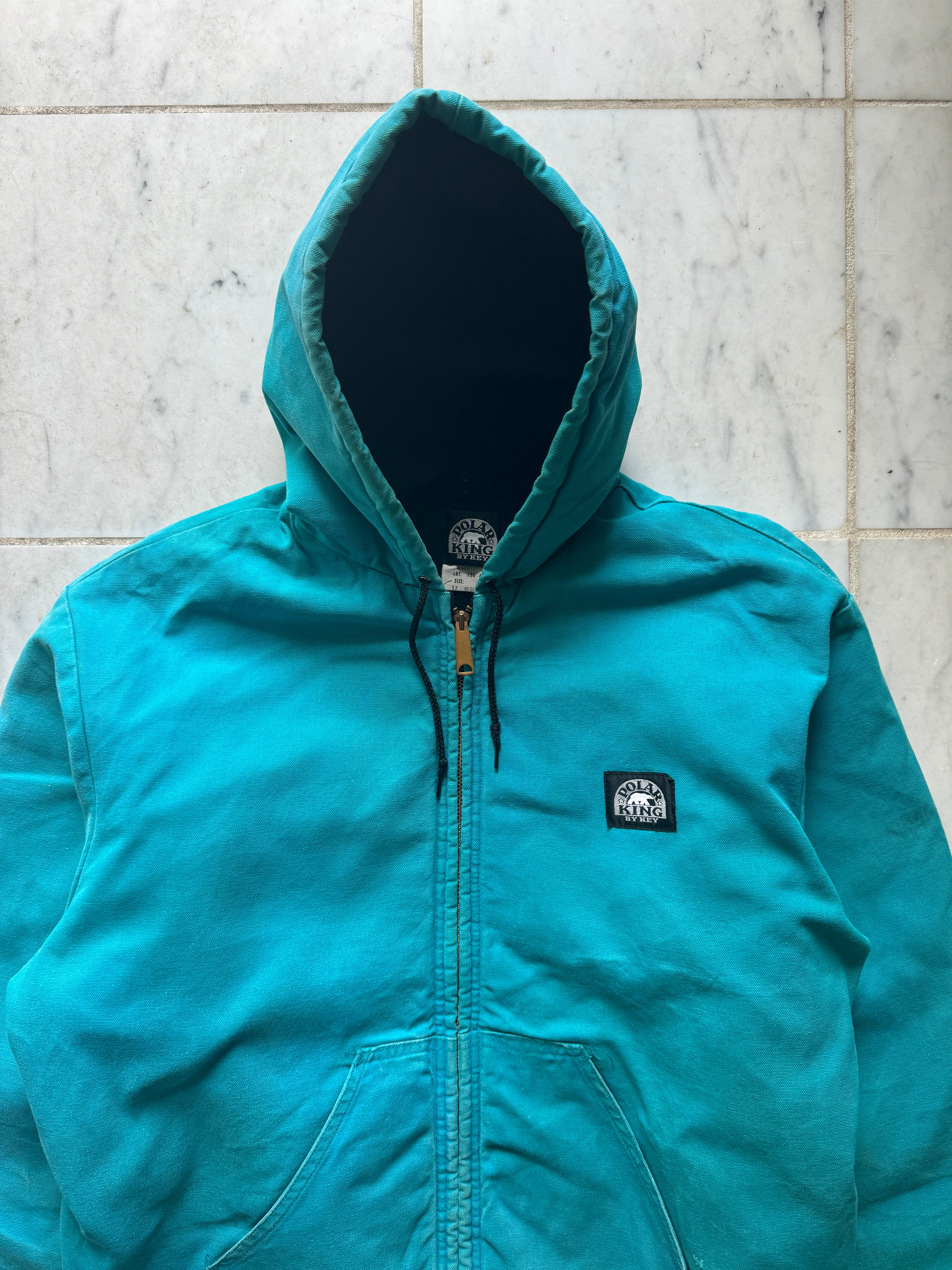 POLAR KING BY KEYS TURQUOISE ACTIVE JACKET LARGE III. VINTAGE