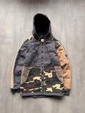 VINTAGE CARHARTT REWORKED CAMO PATTERN ACTIVE JACKET - XS