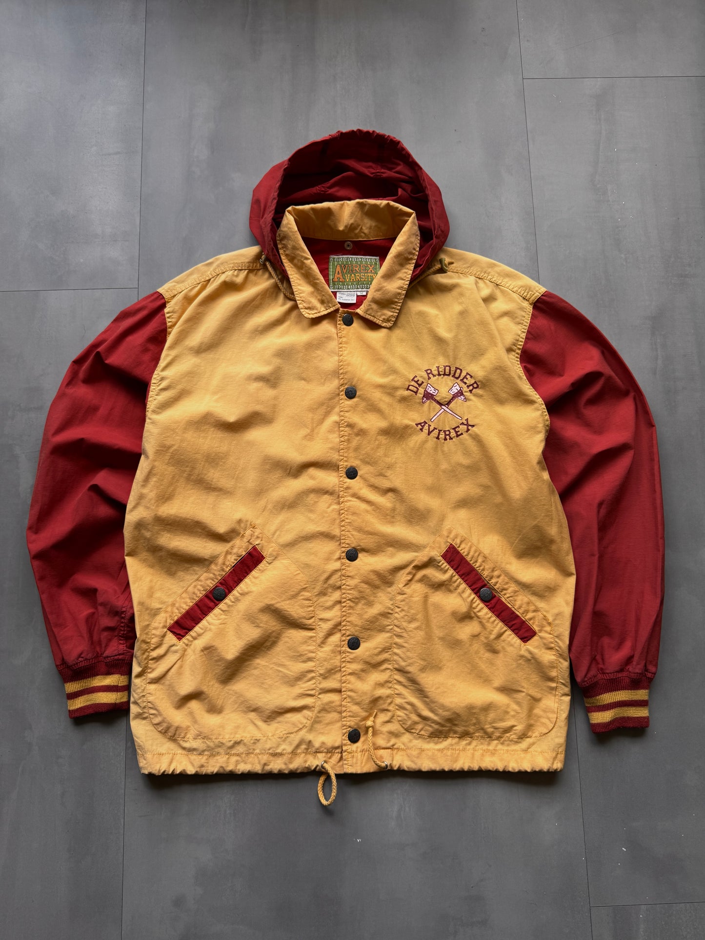 VINTAGE AVIREX DE RIDDER LIGHTWEIGHT TRACK JACKET - L