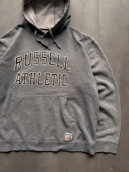VINTAGE RUSSELL ATHLETIC GREY HOODIE - XL