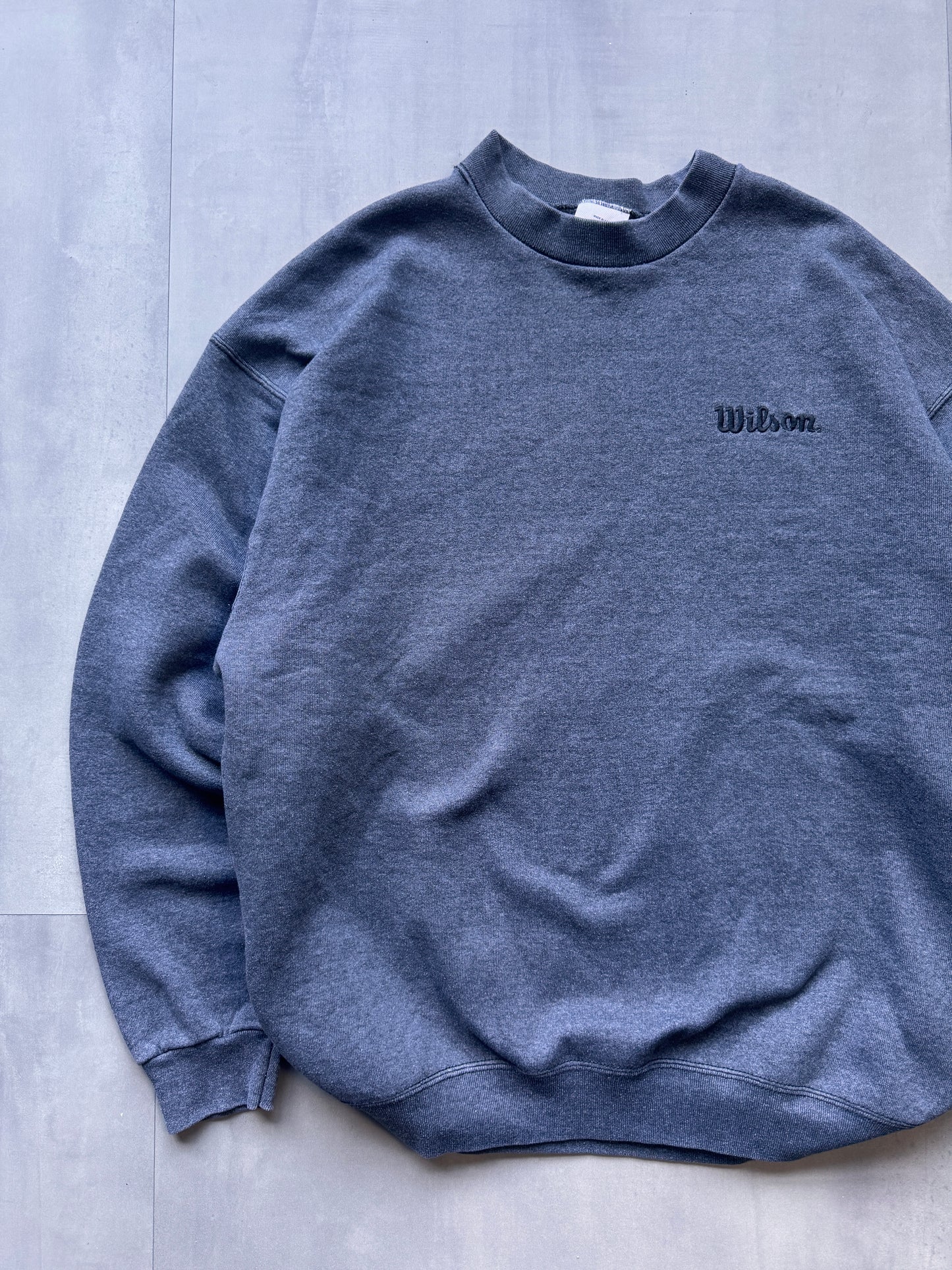 VINTAGE WILSON GREY SWEATER - XLARGE