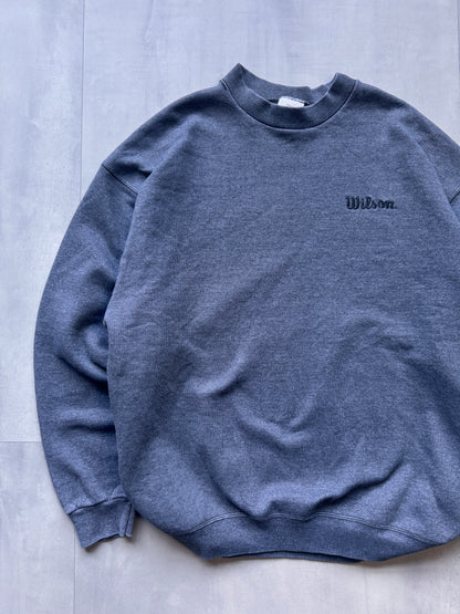 VINTAGE WILSON GREY SWEATER - XLARGE