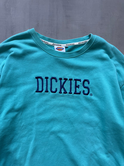 VINTAGE DICKIES 'FORT WORTH' TEAL SWEATER - MEDIUM