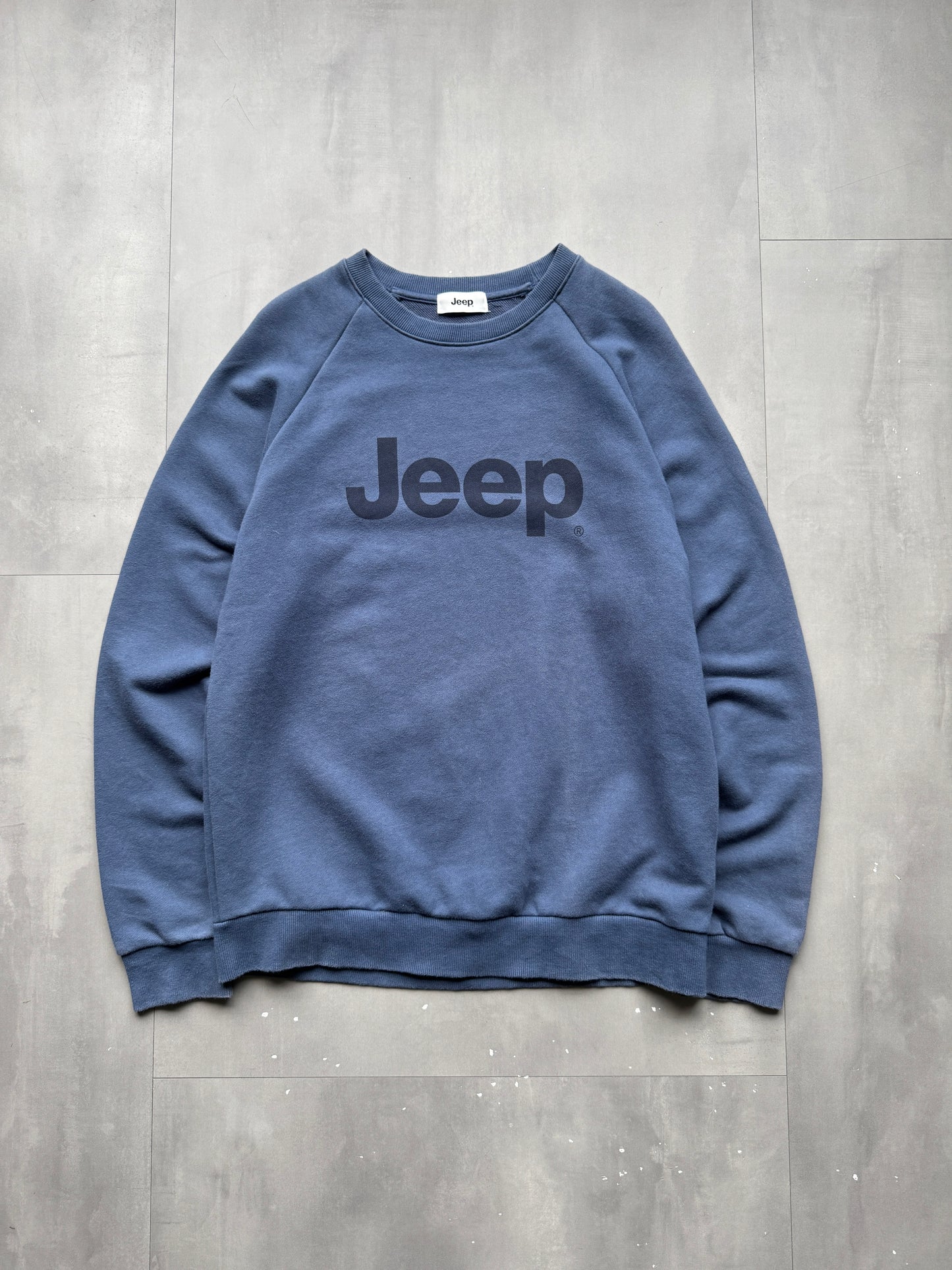 VINTAGE JEEP BLUE SWEATER - S