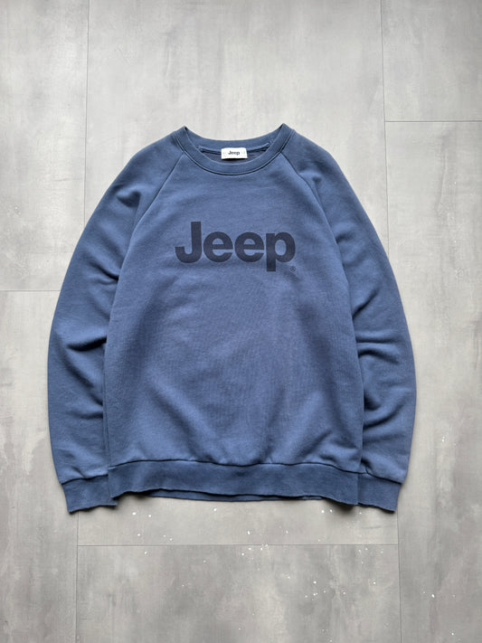 VINTAGE JEEP BLUE SWEATER - S