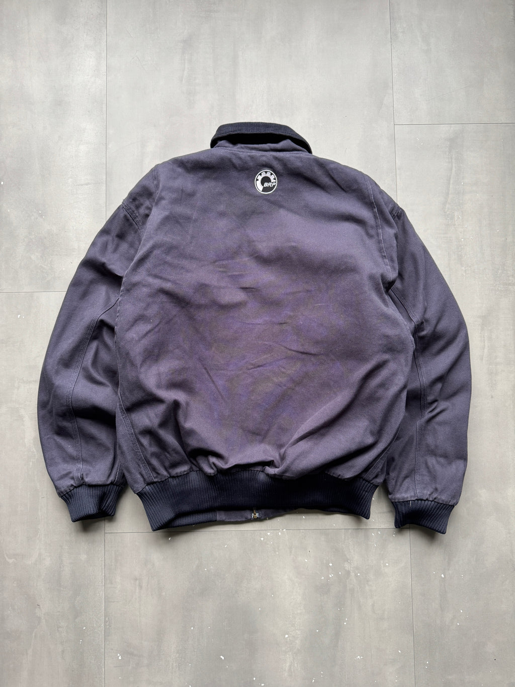 VINTAGE TRI-MOUNTAIN NAVY LINED SANTA FE JACKET- XL