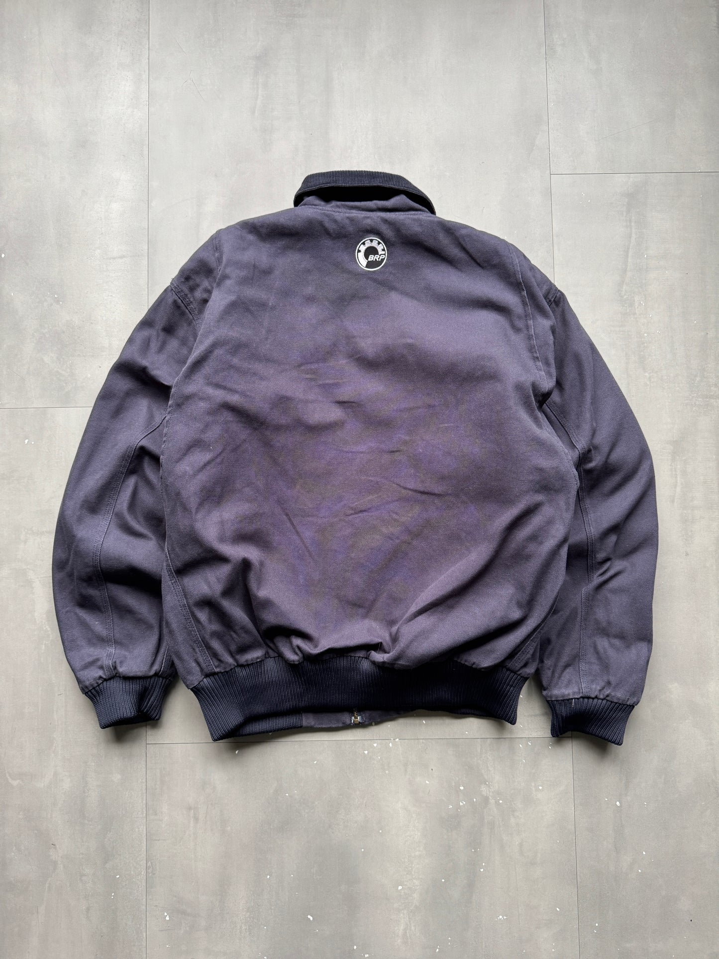 VINTAGE TRI-MOUNTAIN NAVY LINED SANTA FE JACKET- XL